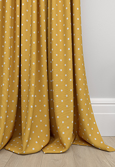 Full Stop, Mustard - Made to Measure Curtains